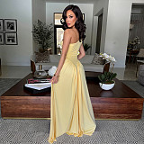 Fashionable and Elegant Waist-Defining Backless Slim-Fit Off-Shoulder Dress BY-7680
