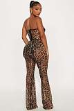 Sexy Leopard Print Strapless Bodycon Two-Piece Set (with breast pads) SHD-9976