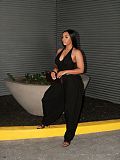 Solid Color Halter-Neck Jumpsuit With Two Pockets (Belt Not Included) RS-4755