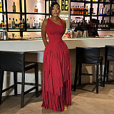 2026 Solid Color Fringe Evening Dress, Elegant and Slim Fit YF-11017