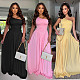 Fashionable and Elegant Waist-Defining Backless Slim-Fit Off-Shoulder Dress BY-7680