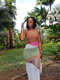 2026 New Casual Color Block Knitted Beach Dress TR-1359