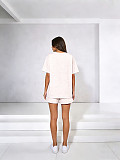 Solid Color Pullover Short-Sleeve Casual Shorts Two-Piece Set SSN-211526