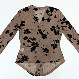Sexy Two-Piece Set: Long-Sleeve Shirt & Slim-Fit Flared Pencil Pants CYA-902329
