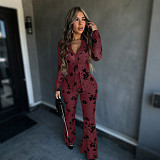 Sexy Two-Piece Set: Long-Sleeve Shirt & Slim-Fit Flared Pencil Pants CYA-902329