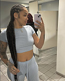 New Casual Solid Color Short-Sleeve T-Shirt and Pants Set YZY-8939