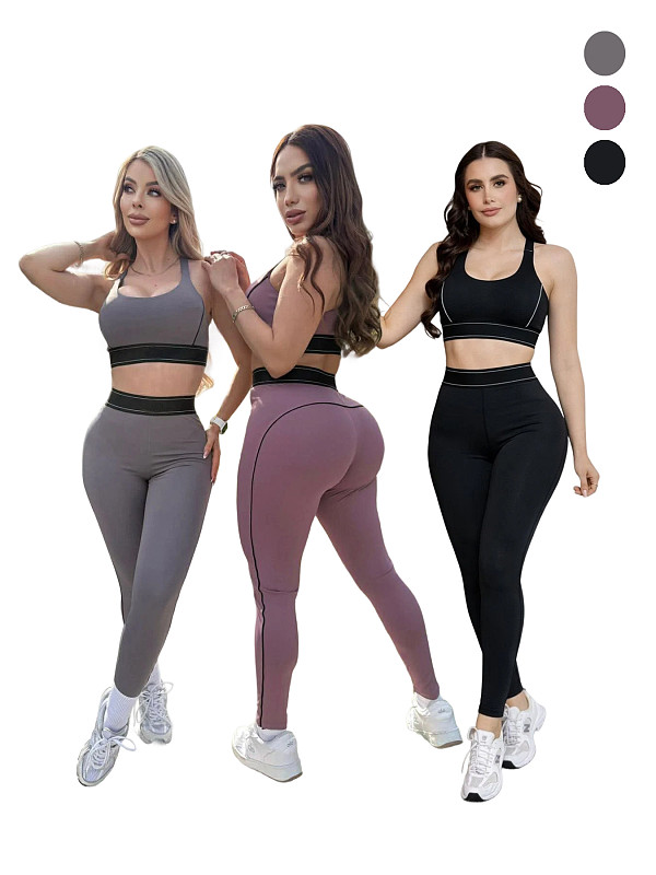 Sexy Crossback Sports Shockproof Underwear and Pants Set
