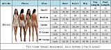 Casual Neck-Tie Strap Knit Hand-Crocheted Mesh Sheer Sequin Beach Set CM-60415