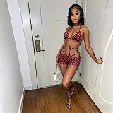 Sexy Polka Dot Bikini Three-Piece Set MEM-88696