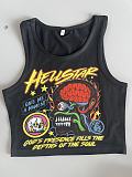 New Short-Sleeve Sporty Fitted Tank Top RS-3134