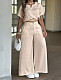 New Fashionable Loose-Fit Wide-Leg Pants With Pockets Casual Set RS-26001