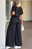New Fashionable Loose-Fit Wide-Leg Pants With Pockets Casual Set RS-26001
