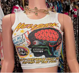 New Short-Sleeve Sporty Fitted Tank Top RS-3134