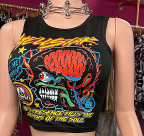 New Short-Sleeve Sporty Fitted Tank Top RS-3134