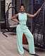 Casual Solid-Color Round-Neck Sleeveless Top and Tie-Waist Pants Two-Piece Set QZ-8524