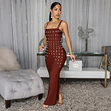 Sexy Summer Strapless Rhinestone-Embellished Fitted Dress CYA-902264