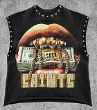 2026 Casual Lip-Print Studded Tank Top FC-1428