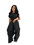Summer Sexy Sleeveless Patchwork Lace Wide-Leg Pants Two-Piece Set PMR-TW838