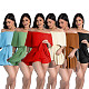 Sexy Summer Solid-Color Off-the-Shoulder Mini Skirt With Anti-Exposure Design  PMR-TW836