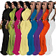 Sexy Solid-Color Sleeveless Gown With Side Slit YF-K10772