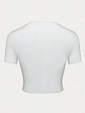 2026 Short Sleeved T-shirt Summer Crop Top RS-0604091