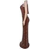 Sexy Rhinestone High-Waisted Reversible Dress BY-7629