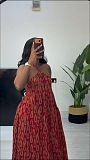 Summer Loose-Fit Printed Halter-Neck Sleeveless Maxi Dress RS-2622