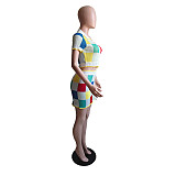 New Color-Block High-Waisted Sexy Skirt Set DY-6687