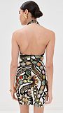 Chic & Sassy Geometric Print Halter Bodycon Dress FC-1467