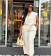 Casual Solid-Color Two-Piece Set Blazer-Collar Shirt & Trousers QZ-9100