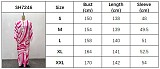 Casual Loose-Fit Printed Color-Block Tie-Up Dress QZ-7246