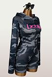 Sporty Elastic Zipper Hooded Coat Shorts And Jacket Set Two Pieces XS-K26L2395