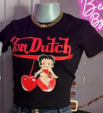 Women's Fitted Crop Top With Sexy Print RS-1293