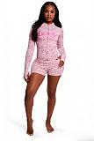 Sporty Elastic Zipper Hooded Coat Shorts And Jacket Set Two Pieces XS-K26L2395