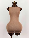 Slim Sexy Elastic Sleeveless See-Through Mini Dress For Women XS-K25L1515