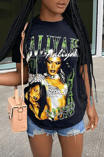 Summer Printed Short-Sleeve T-Shirts RS-40092