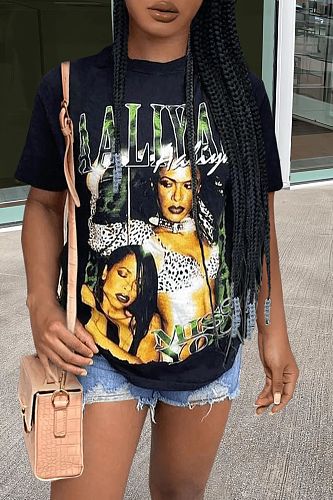 Summer Printed Short-Sleeve T-Shirts RS-40092