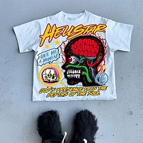 Casual Cartoon Graphic Print Couple's T-Shirts RS-1469