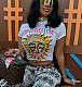 New Round-Neck Printed Short-Sleeve T-Shirt RS-1462
