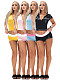 Summer Hooded Low Cut Short Sleeved Zipper Jacket Shorts Set CH-26015