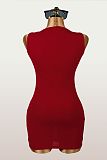 Slim Sexy Elastic Sleeveless See-Through Mini Dress For Women XS-K25L1515