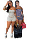 Striped Strapless Tight Rolled Pleated Waistband Shorts Two-piece Set For Women CH-26016