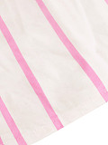Fashionable V-neck Striped Puff-Sleeve Loose-Fitting Slimming A-Line Shirt Dress HANI-YW014