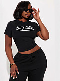 Black Von Dutch Summer Short Sleeve T-shirt HMY-2026056