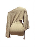 Sleeveless Top Shawl High Waisted Tie Mini Skirt Outfit For Girls HANI-YM127