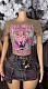 Summer New Arrival Leopard Print Short-Sleeve T-Shirt Top RS-1486