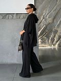 Casual & Relaxed Slimming Hoodie High-Stretch Wide-Leg Pants Set HANI-MC019