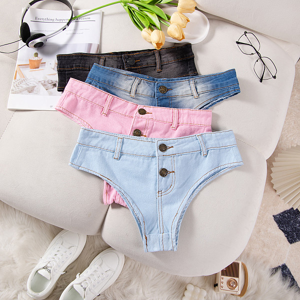 Sexy Distressed Ultra-Short Denim Hot Pants FB-620
