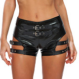 New Sexy Stretch Patent Leather Shorts FB-864