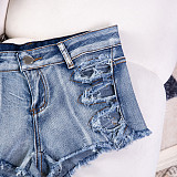Sexy Low-Rise Denim Shorts (Hot Pants) FB-646